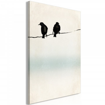 Tablou - Frozen Sparrows (1 Part) Vertical - Img 1