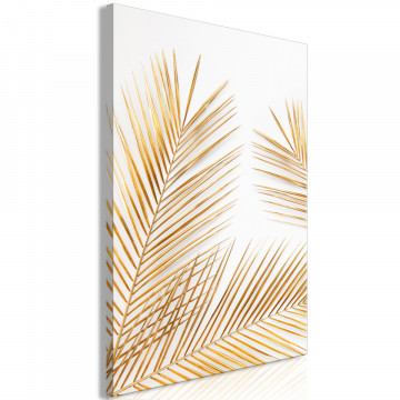 Tablou - Golden Palm Leaves (1 Part) Vertical - Img 1
