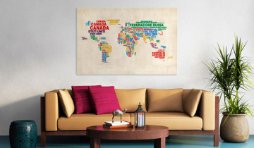 Tablou - Italian names of countries in vivid colors - Img 4