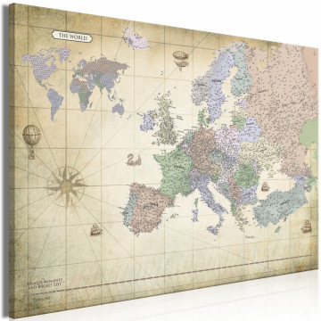 Tablou - Map of Europe (1 Part) Wide - Img 1