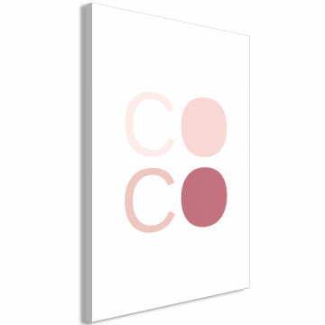 Tablou - Pink Coco (1 Part) Vertical - Img 2