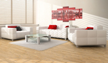 Tablou - Red glow over New York - 5 pieces - Img 4