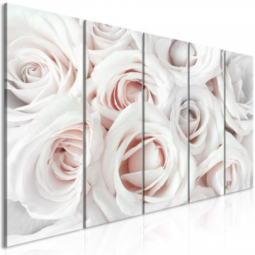 Tablou - Satin Rose (5 Parts) Narrow Pink - Img 1