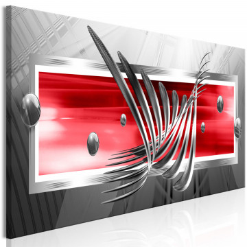 Tablou - Silver Wings (1 Part) Narrow Red - Img 1