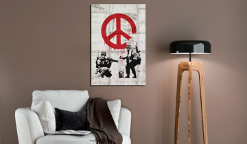 Tablou - Soldiers Painting Peace by Banksy - Img 2