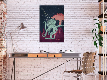 Tablou - Space Octopus (1 Part) Vertical - Img 1