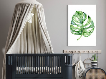 Tablou - Watercolor Monstera (1 Part) Vertical - Img 2