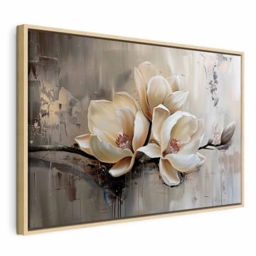 Tablou - White flower buds in painterly impression - Img 3