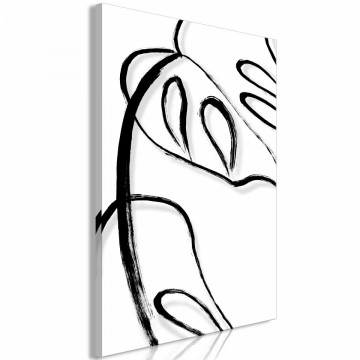 Tablou - White Monstera (1 Part) Vertical - Img 2