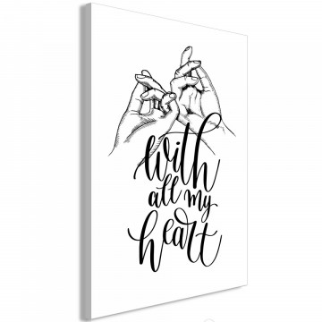 Tablou - With All My Heart (1 Part) Vertical - Img 1