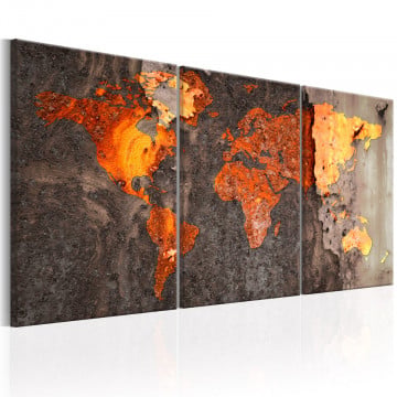Tablou - World Map: Rusty World - Img 1