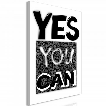 Tablou - Yes You Can (1 Part) Vertical - Img 1