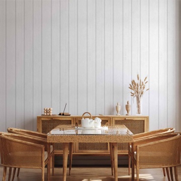 Tapet - Vertical Lines - White background with a delicate wood pattern vertically. - Img 2