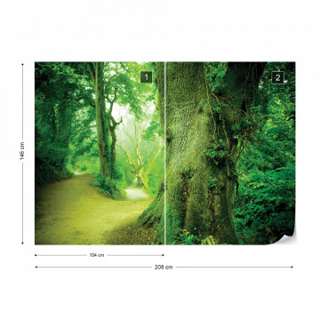 Forest Nature Trees Photo Wallpaper Wall Mural - Img 13