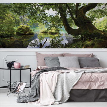 Forest Trees Lake Photo Wallpaper Wall Mural - Img 21