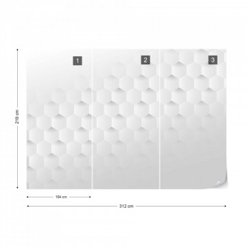 Fototapet 3D – Model Hexagonal - Img 1