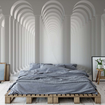 Fototapet - 3D Columns Optical Illusion - Img 2