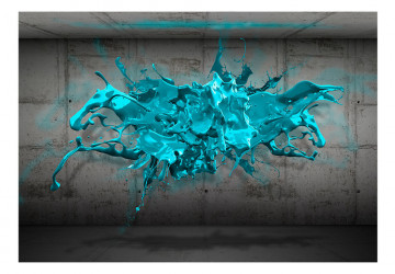 Fototapet - Blue Ink Blot - Img 2