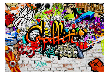 Fototapet - Colorful Graffiti - Img 2