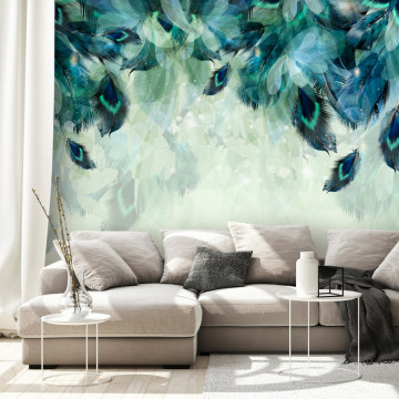 Fototapet - Emerald Feathers - Img 1
