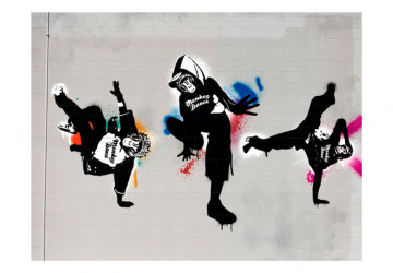 Fototapet - Monkey dance - street art - Img 4