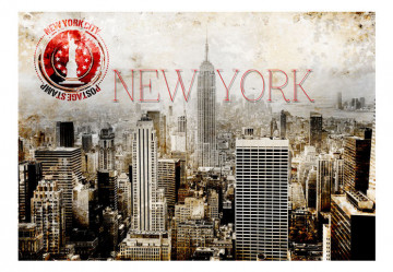 Fototapet - New York - POST AGE STAMP - Img 4