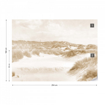 Fototapet - Paradis în Deșert – Aspect Vintage Sepia - Img 11