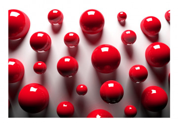 Fototapet - Red Balls - Img 2
