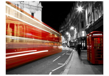 Fototapet - Red phone box, Londyn - Img 2