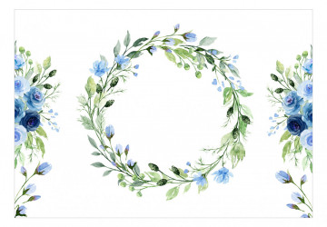 Fototapet - Romantic Wreath - Second Variant - Img 2