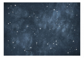 Fototapet - Stele - constelații ale zodiacului în cosmos de culoare bleu marin - Img 2