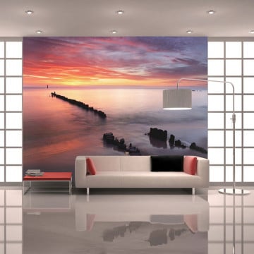 Fototapet - Sunrise over the Baltic Sea - Img 1