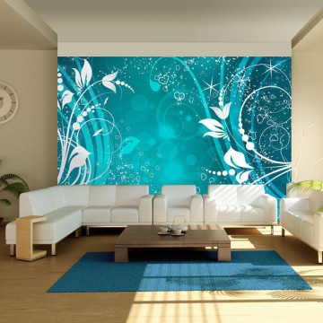 Fototapet - Turquoise face of magic - Img 1