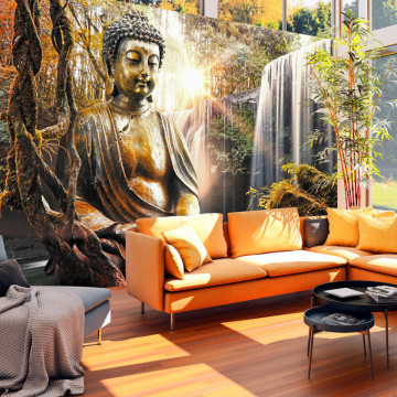 Fototapet - Waterfall of Contemplation - Img 1