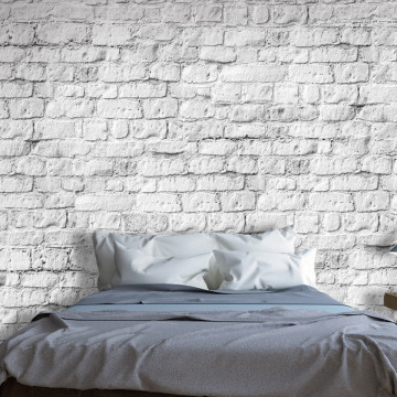 Fototapet - White brick - Img 1