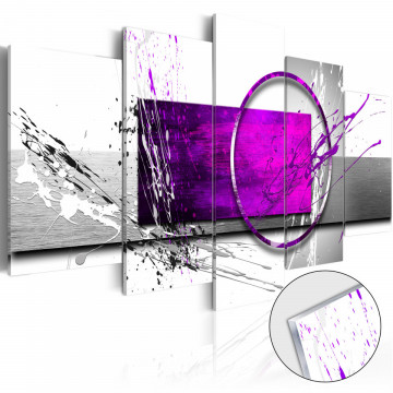 Imagine pe sticlă acrilică - Purple Expression [Glass] - Img 1