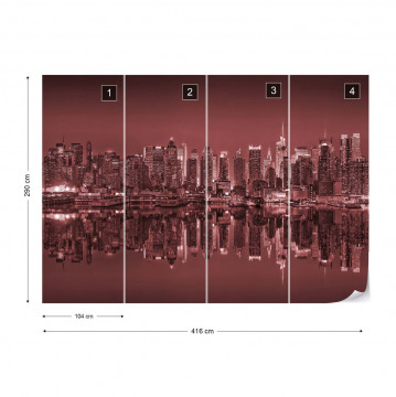 New York – Reflexie în Apă, Roșu - Img 4