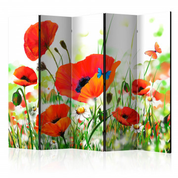 Paravan - Country poppies II [Room Dividers] - Img 1