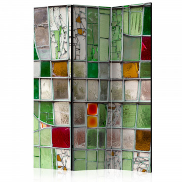 Paravan - Emerald Stained Glass [Room Dividers] - Img 1