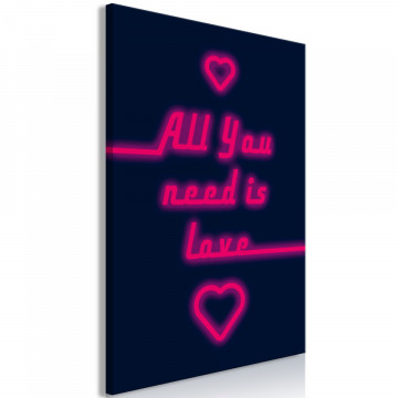 Tablou - All You Need Is Love (1 Part) Vertical - Img 2