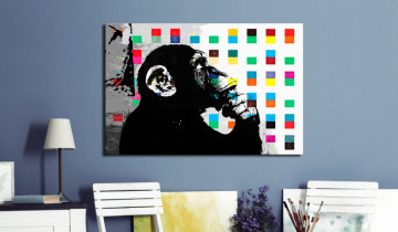 Tablou - Banksy The Thinker Monkey - Img 2