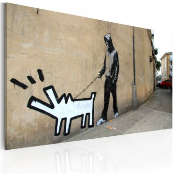 Tablou - Barking dog (Banksy) - Img 1
