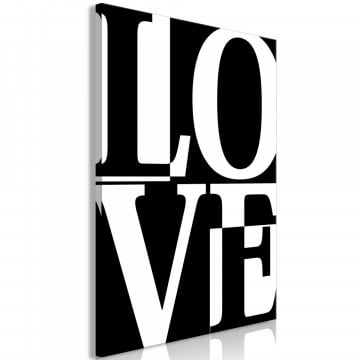 Tablou - Black and White Love (1 Part) Vertical - Img 1