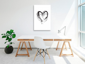 Tablou - Brush Heart (1 Part) Vertical - Img 2