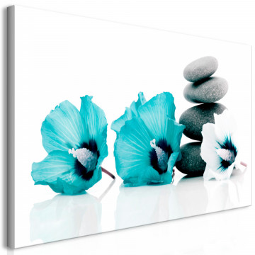 Tablou - Calm Mallow (1 Part) Turquoise - Img 1