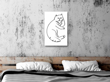 Tablou - Cat Relaxing (1 Part) Vertical - Img 1
