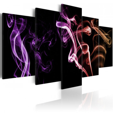 Tablou - Colored smoke - 5 pieces - Img 1