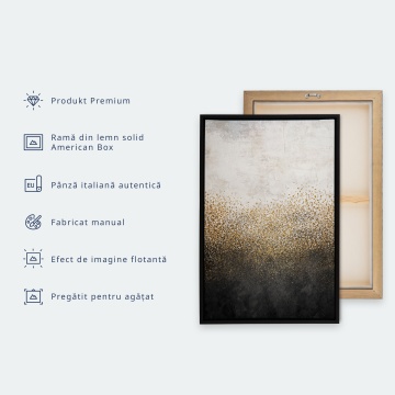 Tablou - Couple in an embrace, composition in gold and silver - Img 8