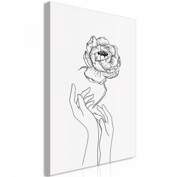 Tablou - Delicate Flower (1 Part) Vertical - Img 1