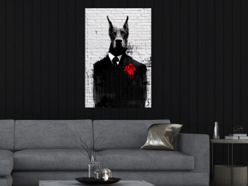 Tablou - Doberman in Suit (1 Part) Vertical - Img 1
